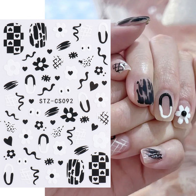 1τμχ Αυτοκόλλητα νυχιών Evil Eye Red Heart Χαριτωμένο σχέδιο Valentine Sliders για νύχια Διακόσμηση Αυτοκόλλητα 3D αυτοκόλλητο μανικιούρ SWSW-CS012