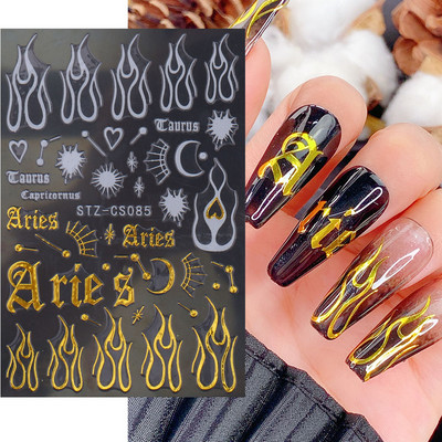 1τμχ Αυτοκόλλητα νυχιών Evil Eye Red Heart Χαριτωμένο σχέδιο Valentine Sliders για νύχια Διακόσμηση Αυτοκόλλητα 3D αυτοκόλλητο μανικιούρ SWSW-CS012