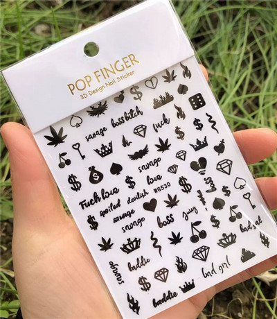 Αυτοκόλλητα νυχιών με πινακίδα 100 δολαρίων Αξεσουάρ νυχιών χαρτί σχέδιο με χρήματα Αυτοκόλλητα αυτοκόλλητα νυχιών Συμβουλές για μανικιούρ Διακόσμηση