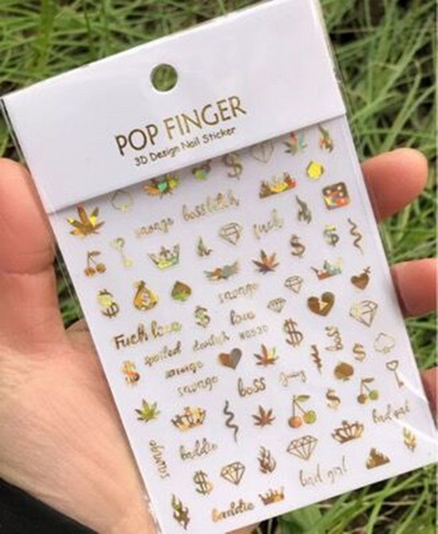 Αυτοκόλλητα νυχιών με πινακίδα 100 δολαρίων Αξεσουάρ νυχιών χαρτί σχέδιο με χρήματα Αυτοκόλλητα αυτοκόλλητα νυχιών Συμβουλές για μανικιούρ Διακόσμηση