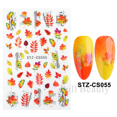 Χαριτωμένα χριστουγεννιάτικα συρόμενα τρισδιάστατο αυτοκόλλητο νυχιών καρτούν αρκουδάκι Σχέδια ζώων Λευκή νιφάδα χιονιού άλκες χειμερινή αυτοκόλλητη διακόσμηση LASTZ-CS189