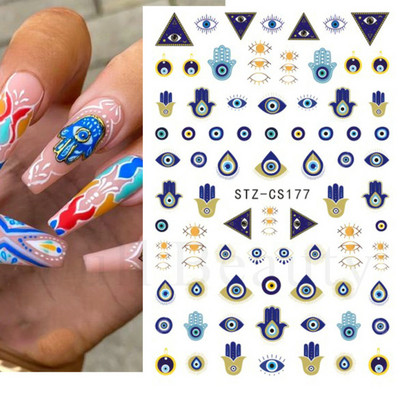 Χαριτωμένα χριστουγεννιάτικα συρόμενα τρισδιάστατο αυτοκόλλητο νυχιών καρτούν αρκουδάκι Σχέδια ζώων Λευκή νιφάδα χιονιού άλκες χειμερινή αυτοκόλλητη διακόσμηση LASTZ-CS189