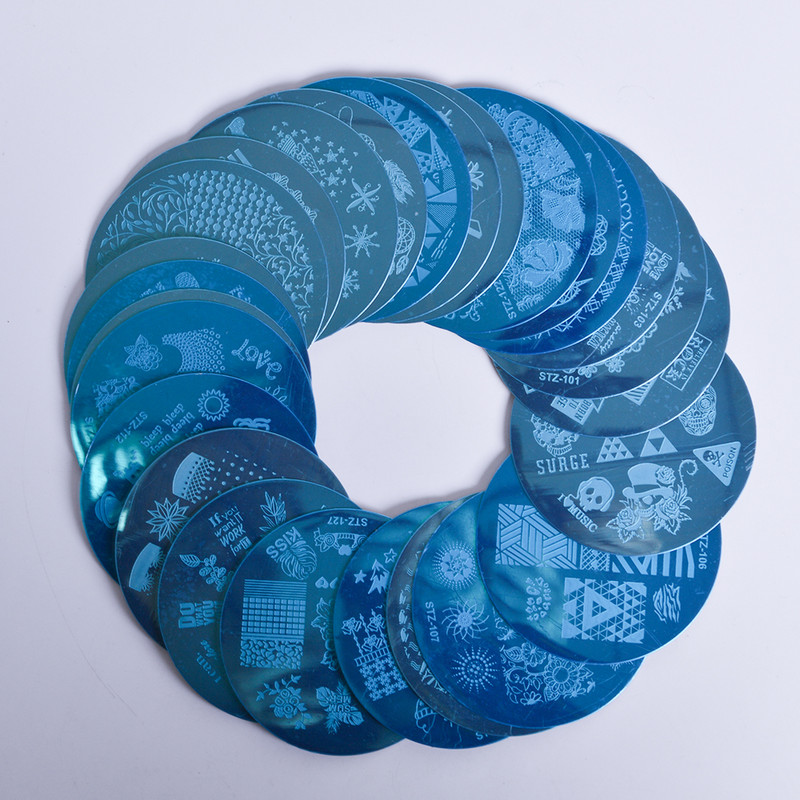 BeautyBigBang Nail Stamping Plates Στρογγυλά καλοκαιρινά φρούτα παραλίας για κολύμπι Nail Arts Template εικόνας για γυναικεία νύχια