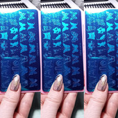 Σειρά πεταλούδας Πλάκα σφράγισης Πλάκες για σφράγιση φιδιών/λουλουδιών/γατών Πρότυπο πινακίδας τέχνης νυχιών από ανοξείδωτο ατσάλι Πλάκα εικόνας σχεδίου νυχιών