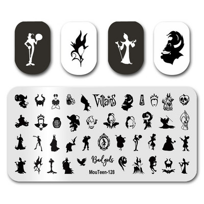 Nail Stamping MouTeen138 Christmas Mickey Disney Nail Art Plates Stamp King Σετ μανικιούρ για στάμπα νυχιών