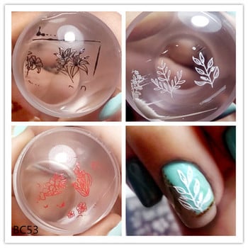 1Pcs 12*6cm BC Series Flower Nail Stamping Plates Направи си сам Изображение Nail Art Manicure Templates Шаблони Beauty Polish Tools