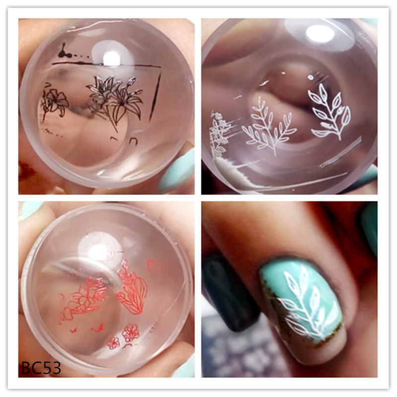 1 τεμ 12*6cm BC Series Flower Nail Stamping Plate DIY Image Πρότυπα μανικιούρ για τέχνη νυχιών Στένσιλ Εργαλεία βερνικιού ομορφιάς