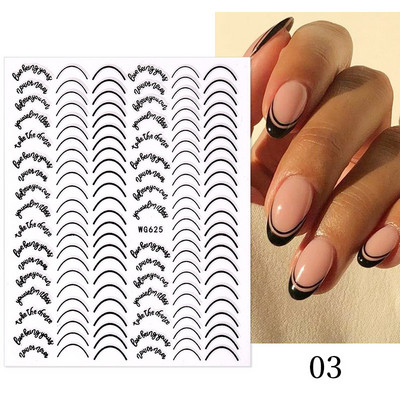 Gold Leaves Sliders for Nails Μαύρο Λευκό Bronzing Flowers Leaf Adhesive Ολογραφικό αυτοκόλλητο νυχιών Αυτοκόλλητα νυχιών Διακοσμητικά νυχιών