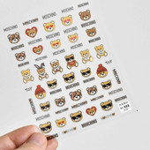 TENSOR Original Cute Color Αυτοκόλλητα Νυχιών Cute Bear 5D Nail Art Αυτοκόλλητο Αυτοκόλλητο κοσμήματα νυχιών