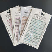 1 τεμ. Αυτοκόλλητο με αγγλική αλφάβητο, αυτοκόλλητο για νύχια 12 χρωμάτων, 1 τεμ. Decal Decal για τατουάζ νυχιών DIY