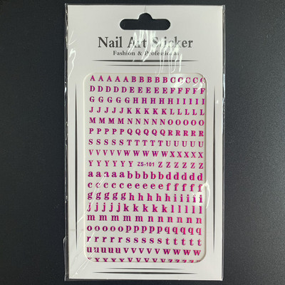 1 τεμ. Αυτοκόλλητο με αγγλική αλφάβητο, αυτοκόλλητο για νύχια 12 χρωμάτων, 1 τεμ. Decal Decal για τατουάζ νυχιών DIY