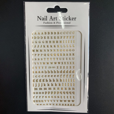1 τεμ. Αυτοκόλλητο με αγγλική αλφάβητο, αυτοκόλλητο για νύχια 12 χρωμάτων, 1 τεμ. Decal Decal για τατουάζ νυχιών DIY