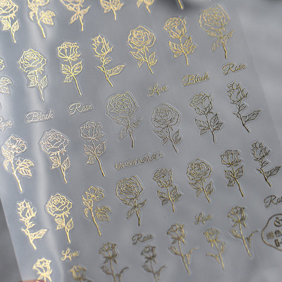 3D Dark Girl Butterfly Moth Αυτοκόλλητα Nail Art 5D μαλακά ανάγλυφα ανάγλυφα Χαλκομανίες νυχιών Διακοσμήσεις Χονδρική Αποστολή σταγόνων