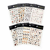 1 τεμ. Τρισδιάστατα χειμωνιάτικα αυτοκόλλητα νυχιών Εργαλείο περιτύλιξης απλικέ νυχιών για σκύλους και γάτες