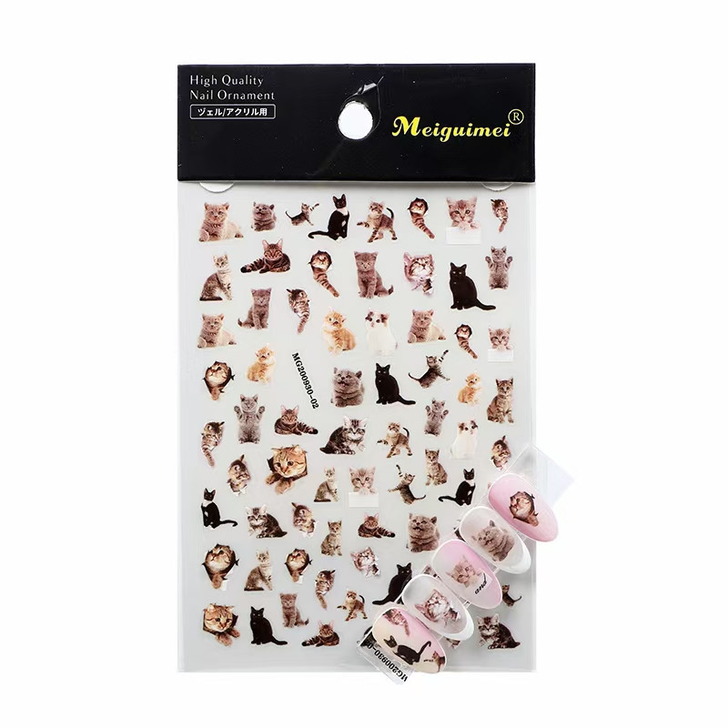 1 τεμ. Τρισδιάστατα χειμωνιάτικα αυτοκόλλητα νυχιών Εργαλείο περιτύλιξης απλικέ νυχιών για σκύλους και γάτες