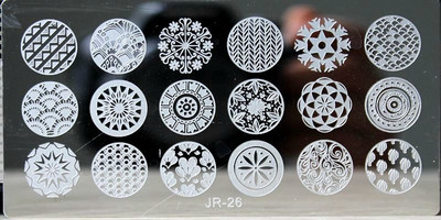 1 τμχ Ορθογώνιο αυτοκόλλητο στένσιλ νυχιών Δαντέλα & λουλούδια & νιφάδες χιονιού & τραντάφυλλο & λωρίδα στένσιλ για σφράγιση στένσιλ 6x12 εκ. Στένσιλ για DIY Συμβουλές νυχιών