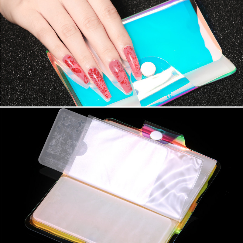 Πρότυπα CNHIDS Nail Art Πλάκα σφράγισης DIY Μοτίβο σχεδίασης Πλαστικό στένσιλ νυχιών Εργαλεία μανικιούρ Υφή προτύπου