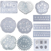 Hot Nail Art Mould Silicone Leaves Flower DIY Εργαλεία διακόσμησης κοσμημάτων χειροτεχνίας Πρότυπα σαλονιού μανικιούρ Αξεσουάρ