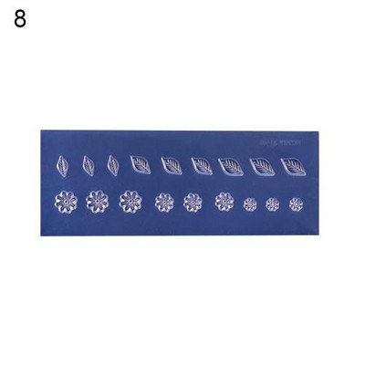 Hot Nail Art Mould Silicone Leaves Flower DIY Εργαλεία διακόσμησης κοσμημάτων χειροτεχνίας Πρότυπα σαλονιού μανικιούρ Αξεσουάρ