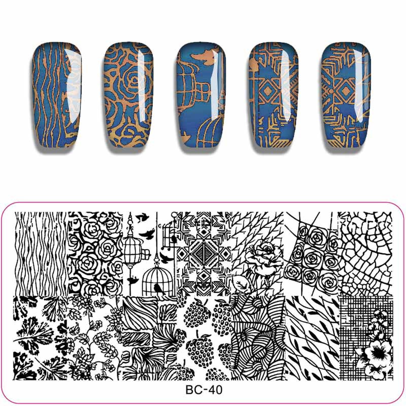 Uued saabunud küünekunsti tembeldusplaadid Lillede veealune maailm Öökull Ükssarvik kujutise mustriga trükiplaat maniküüri šablooni jaoks
