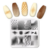 PICT You Splashes Geometry Nail Stamping Plates Εργαλεία από ανοξείδωτο ατσάλι Εργαλεία Nail Art Stamp Stamp Design Stencil Tools DIY