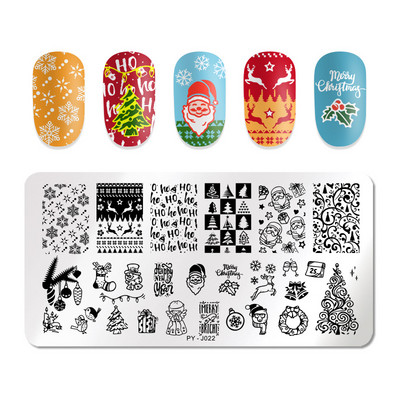 PICT You Splashes Geometry Nail Stamping Plates Εργαλεία από ανοξείδωτο ατσάλι Εργαλεία Nail Art Stamp Stamp Design Stencil Tools DIY