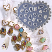 DIY Καλούπι νυχιών Ιαπωνική σιλικόνη Σκαλιστό αυτοκόλλητο νυχιών Κοσμήματα νυχιών Καλούπι Διακόσμηση νυχιών Πρότυπο τζελ σιλικόνης