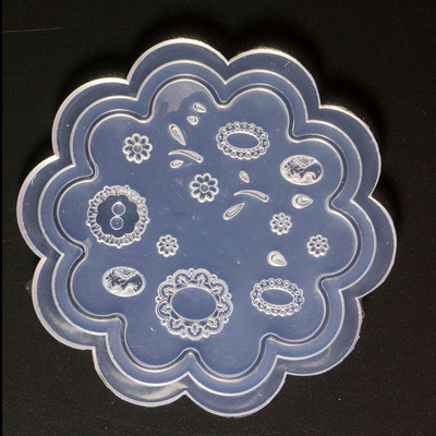 DIY Καλούπι νυχιών Ιαπωνική σιλικόνη Σκαλιστό αυτοκόλλητο νυχιών Κοσμήματα νυχιών Καλούπι Διακόσμηση νυχιών Πρότυπο τζελ σιλικόνης