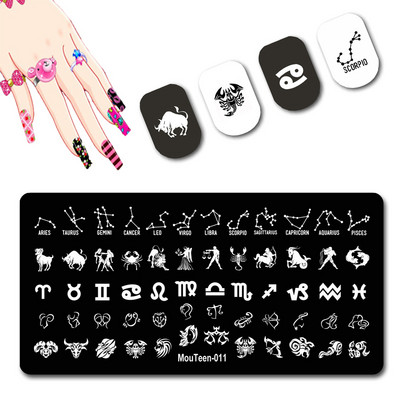DISNEY Cartoon Elephant Nail Stamping Plate Cute Elephant stamping Plate Cartoon Character Nail Art Templates #058