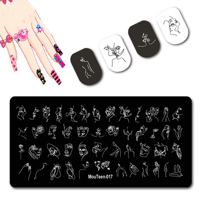 DISNEY Cartoon Elephant Nail Stamping Plate Cute Elephant stamping Plate Cartoon Character Nail Art Templates #058