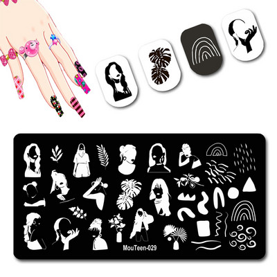 DISNEY Cartoon Elephant Nail Stamping Plate Cute Elephant stamping Plate Cartoon Character Nail Art Templates #058