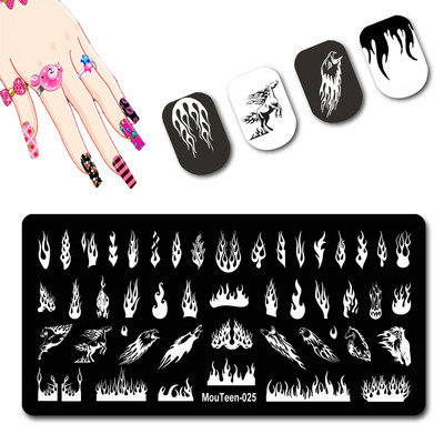 DISNEY Cartoon Elephant Nail Stamping Plate Cute Elephant stamping Plate Cartoon Character Nail Art Templates #058