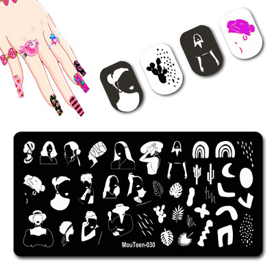DISNEY Cartoon Elephant Nail Stamping Plate Cute Elephant stamping Plate Cartoon Character Nail Art Templates #058