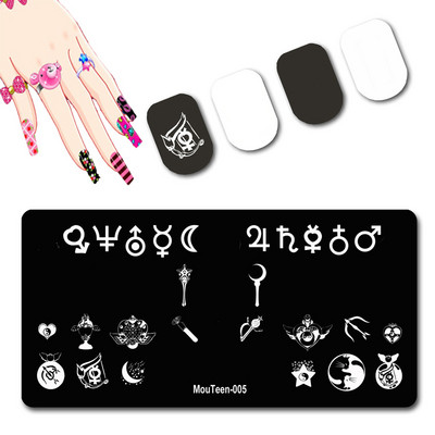 DISNEY Cartoon Elephant Nail Stamping Plate Cute Elephant stamping Plate Cartoon Character Nail Art Templates #058