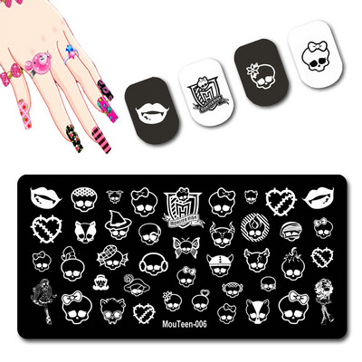 DISNEY Cartoon Elephant Nail Stamping Plate Cute Elephant stamping Plate Cartoon Character Nail Art Templates #058