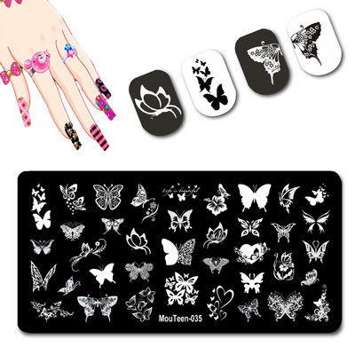 DISNEY Cartoon Elephant Nail Stamping Plate Cute Elephant stamping Plate Cartoon Character Nail Art Templates #058