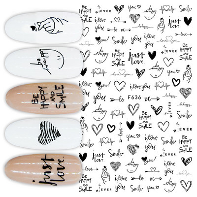 1 τμχ Γεωμετρικά συρόμενα νυχιών 3D αυτοκόλλητο αυτοκόλλητο αυτοκόλλητο μεταφοράς αυτοκόλλητα Αυτοκόλλητα αλουμινόχαρτο λουλούδι τροπικά φυτά Εικόνα Διακοσμήσεις νυχιών