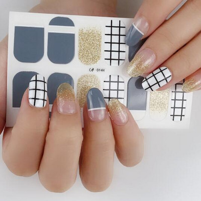 Αυτοκόλλητο 1 φύλλου Nail Art Αδιάβροχο Σχέδια καλοκαιρινά λουλούδια Πλήρες κάλυμμα ψεύτικα περιτυλίγματα νυχιών Κοσμήματα Αξεσουάρ Αυτοκόλλητα αυτοκόλλητα για νύχια