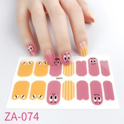 Αυτοκόλλητο 1 φύλλου Nail Art Αδιάβροχο Σχέδια καλοκαιρινά λουλούδια Πλήρες κάλυμμα ψεύτικα περιτυλίγματα νυχιών Κοσμήματα Αξεσουάρ Αυτοκόλλητα αυτοκόλλητα για νύχια