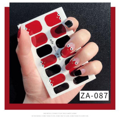 Αυτοκόλλητο 1 φύλλου Nail Art Αδιάβροχο Σχέδια καλοκαιρινά λουλούδια Πλήρες κάλυμμα ψεύτικα περιτυλίγματα νυχιών Κοσμήματα Αξεσουάρ Αυτοκόλλητα αυτοκόλλητα για νύχια