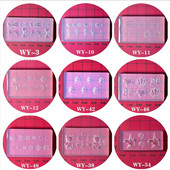 Τρισδιάστατο σκάλισμα με καλούπι νυχιών σιλικόνης για σφράγιση πρότυπο μονόκερου Χριστουγεννιάτικο σχέδιο DIY UV Gel Acrylic Crystal WY Νέες παραλαβές