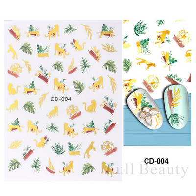 Χρυσά Φθινοπωρινά Φθινοπωρινά Φύλλα Νυχιών Σλάιντ Φύλλα σφενδάμου Γεωμετρική κορνίζα τρισδιάστατα αυτοκόλλητα αυτοκόλλητα λαμπερά αυτοκόλλητα νυχιών Διακοσμητικά φύλλα LACJ076