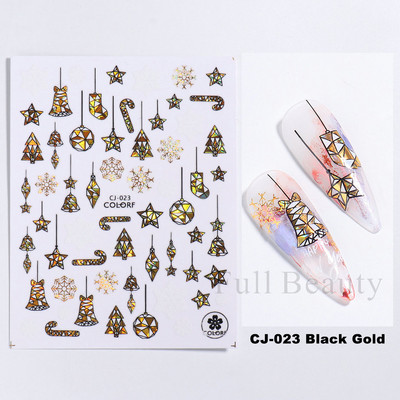 Χρυσά Φθινοπωρινά Φθινοπωρινά Φύλλα Νυχιών Σλάιντ Φύλλα σφενδάμου Γεωμετρική κορνίζα τρισδιάστατα αυτοκόλλητα αυτοκόλλητα λαμπερά αυτοκόλλητα νυχιών Διακοσμητικά φύλλα LACJ076