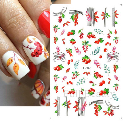 Χρυσά Φθινοπωρινά Φθινοπωρινά Φύλλα Νυχιών Σλάιντ Φύλλα σφενδάμου Γεωμετρική κορνίζα τρισδιάστατα αυτοκόλλητα αυτοκόλλητα λαμπερά αυτοκόλλητα νυχιών Διακοσμητικά φύλλα LACJ076