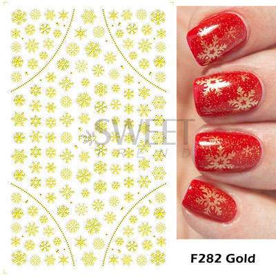 Τρισδιάστατα λευκά χριστουγεννιάτικα αυτοκόλλητα νυχιών Snowflake Elk Ballet Girl Festive Trend 2022 Design Santa Αυτοκόλλητα Χειμερινά αυτοκόλλητα Διακόσμηση SASW-CS