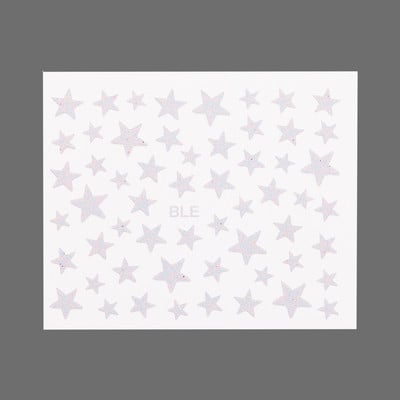 1 τμχ αυτοκόλλητα νυχιών slider 3D αστέρια αυτοκόλλητα flash διακόσμηση νυχιών DIY μεταφορά αυτοκόλλητων νυχιών χρυσά και ασημί αξεσουάρ νυχιών