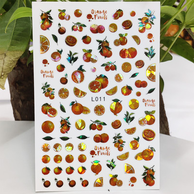 3D αυτοκόλλητο νυχιών αδιάβροχα γυαλιστερά αυτοκόλλητα αυτοκόλλητα για νύχια Κινούμενα σχέδια Animal Wolf Bird Nail Art Διακόσμηση Aurora Silver Design