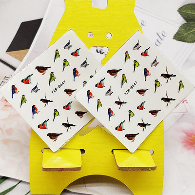 2 τμχ Αυτοκόλλητα για νύχια Μαύρο γράμμα Σχέδιο Νυχιών Διακοσμήσεις Μανικιούρ Διακόσμηση Μανικιούρ Ακουαρέλα Αυτοκόλλητα Νυχιών Αξεσουάρ