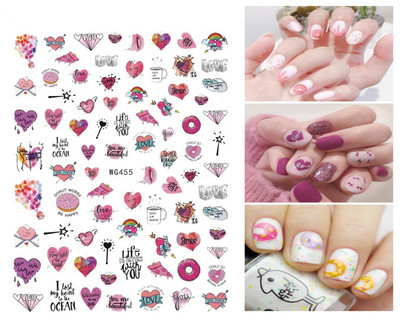 Αυτοκόλλητα νυχιών Καλοκαιρινή μαργαρίτα Φρούτα Λευκά λουλούδια Πέταλα Λουλούδια Πίσω Κόλλα Αυτοκόλλητα νυχιών Διακόσμηση για Συμβουλές νυχιών Ομορφιά