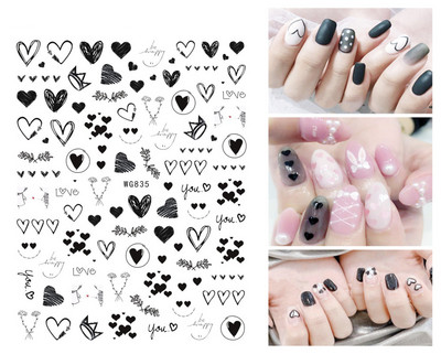 Αυτοκόλλητα νυχιών Καλοκαιρινή μαργαρίτα Φρούτα Λευκά λουλούδια Πέταλα Λουλούδια Πίσω Κόλλα Αυτοκόλλητα νυχιών Διακόσμηση για Συμβουλές νυχιών Ομορφιά